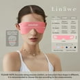 thumbnail image 6 of Linawe Pink Eye Masks Cute Sleeping Mask for Kids Girls, Silk Sleep Mask Eye Covers Eyemask Deep Sleep Flight Essentials, Satin Night Mask Light Blocking Blindfolds, 6 of 6