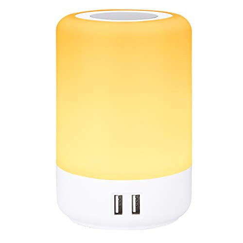 LK&smart Night Light small Led Table Lamps Bedside Bedroom Lamp Smart Touch 3 