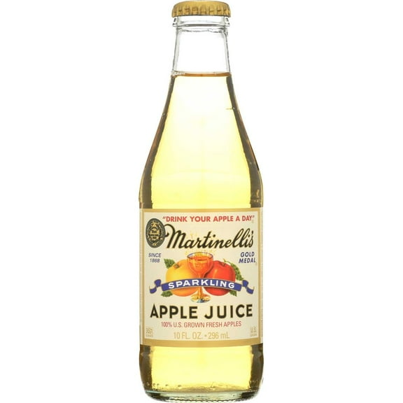 Martinelli Apple Sparkling Juice, 10 Fluid Ounce -- 12 per Case.