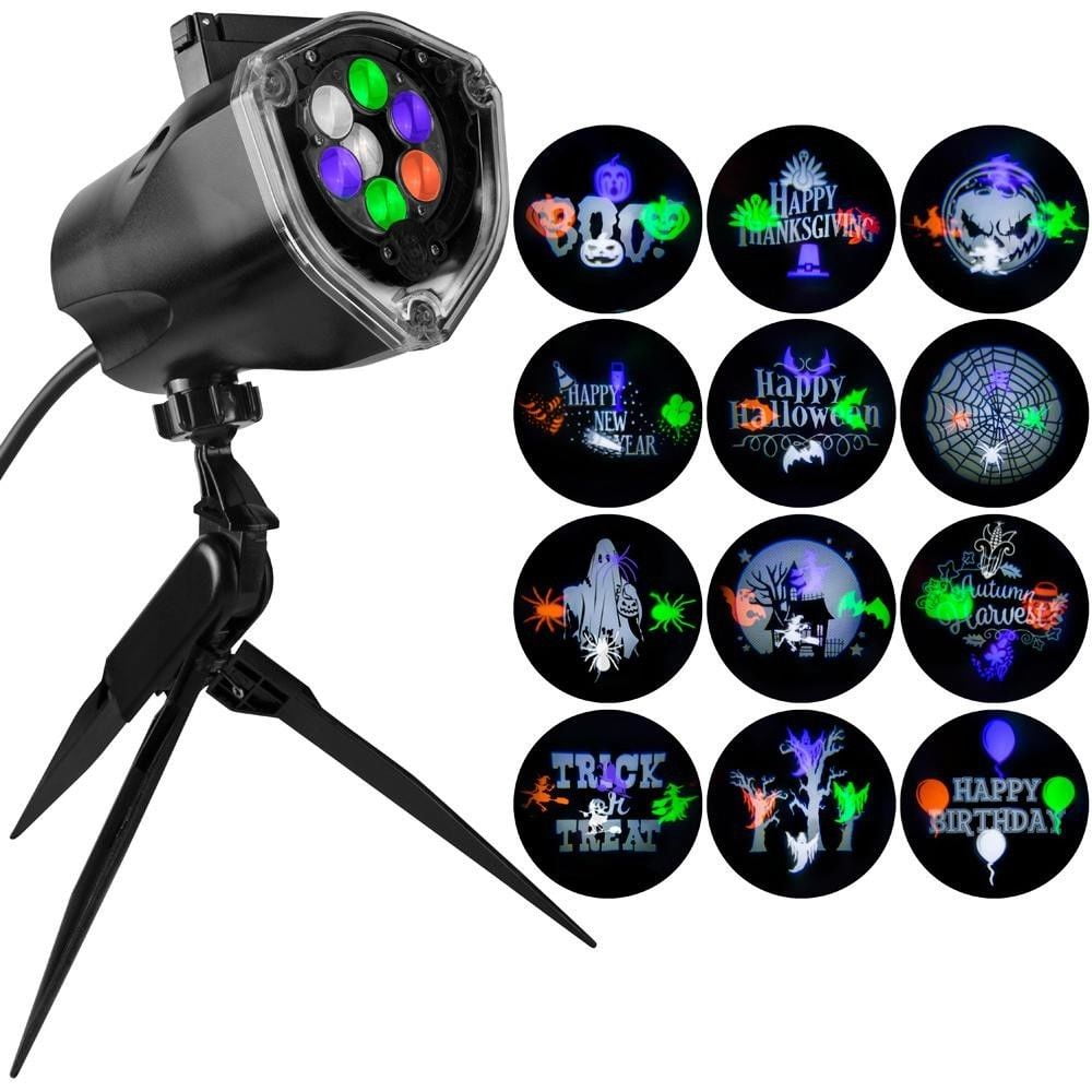 LightShow 1LED Light ProjectionWhirlAMotion Plus Static Stake with