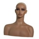 thumbnail image 2 of Soporte de maniquí para peluca, cabeza de maniquí femenina realista, multifuncional con hombros para postizos, gafas, hombres y, 2 of 9