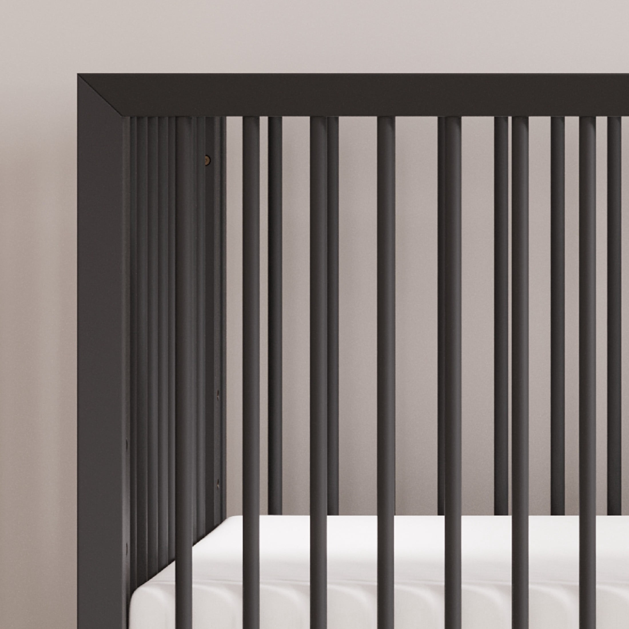 Child Craft Cranbrook Crib, Dresser & Chest Nursery Set, 4-in-1 Convertible Crib, Ebony, 3-Piece