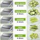 thumbnail image 4 of Mandolina cortadora de alimentos ONCE FOR ALL grosor ajustable picadora de verduras segura, 4 of 8