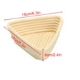 thumbnail image 2 of 1 Pcs Triangular Bread Banner Anti-counterfeiting Basket, Sourdough Bread Baking Supplies,for Making Baking And Fermentation(6.3in x 6.3in x 2.3in,16cmx16cmx6cm), 2 of 5