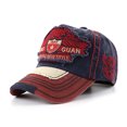 thumbnail image 3 of 100% Cotton Distressed Vintage Mens 5 Panel Baseball Cap Custom Embroidery Logo High Quality Baseball Cap, 3 of 5