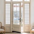 thumbnail image 2 of Grey Plaid Window Privacy Film, Spring Summer Farmhouse Buffalo Checkered Static Cling UV Sun Blocking Heat Control Window Tint Day and Night, Non-Adhesive One Way Windows Privacy Cover 17.7''x78.7'', 2 of 7