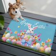 thumbnail image 4 of Blue Easter 2'x3' Washable Rug, Spring Rabbit Colorful Eggs Tulip Butterfly Non-Slip Soft Doormat Area Rugs for Entrance Bathroom Bedsides, Carpet for Kitchen Bedroom, Entryway Floor Mat, 4 of 9