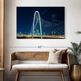thumbnail image 3 of Elephant Stock Margaret Hunt Hill Bridge At Night Wall Art - Horizontal Canvas Wall Art - Lobby Wall Decor - Architecture Canvas - Teal And Blue Decor - 48" x 32", 3 of 8