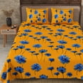 thumbnail image 3 of 240 TC Cotton Sun Flower 100% Pure Cotton 90 x 108 Inch Double BedSheet with 2 Pillow Covers, 3 of 4