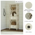 thumbnail image 2 of Signature Design by Ashley Bolanburg 2 Drawer Display Cabinet, Antique White, 2 of 8