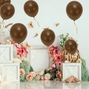 Unique Bargains 20Pcs Latex Party 10 Inch Helium Balloons Light Brown