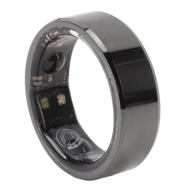 Smart Ring Sleep Monitoring Temperature, Step Counter Wireless Charging Sports Health Tracker for Daily Wear