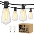 thumbnail image 1 of Guirnalda de luces LED Brightever para exteriores, resistente al agua, 27 bombillas LED, 1 of 7