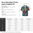 thumbnail image 7 of Disketp Men's Hawaiian Vehicles Cartoon with Funny Drivers Print Shirts Button Down Holiday Beach Shirts-Small, 7 of 7