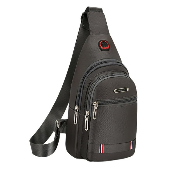 Bolso Bandolera Yuyangstore De Gran Capacidad Para Hombre Gris