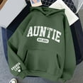 thumbnail image 4 of Sweatshirts for Women Plus Size Hooded Pocket Long Sleeved Printed Sweatshirts Green 4XL, 4 of 4