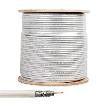 Lot Of 2 – 1000ft RG6 Coaxial Cable Tri-Shield 18AWG 75 Ohm For Antenna CATV