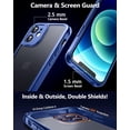 thumbnail image 2 of [3 in1 for iPhone 12 Mini Case, [Anti-Yellowing] [-Grade Protection] [with 2 pcs Screen Protector] Full-Body Protective Phone Case. (Blue)……, 2 of 7