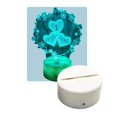 thumbnail image 1 of Love Heart Night Light Para Niños Ilusión Óptica 3D Love Heart Light 7 Lámpara De Noche Que Cambia De Color Con Interruptor Táctil Lámpara De Noche Regalos De Cumpleaños Yuarrent HA025322-02, 1 of 7