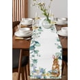thumbnail image 3 of Simple Plant Flower Table Flag Black And White Watercolor Table Runner Hotel Party Family Kitchen Table Aesthetically rated, 3 of 5
