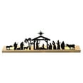 thumbnail image 2 of XEOVHV Nativity Sets for Christmas Indoor Decor,Black Metal Nativity Scene with Wooden Base People Nativity Set Decorations for Christmas Xmas Home Table Shelf, 2 of 6