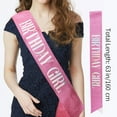 thumbnail image 2 of Sparklane Pink Birthday Crown and Sash Set, Women's Princess Birthday Accessory, One Size, Female, Girls, 2 of 15
