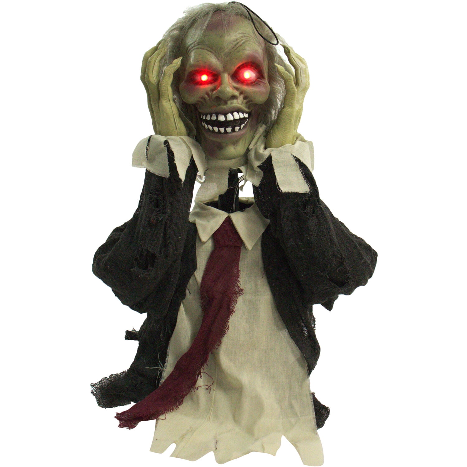 Haunted Hill Farm 20 in Pop-Up Animatronic Ghoul, Halloween Decor, HHFJZOMB-1LSA