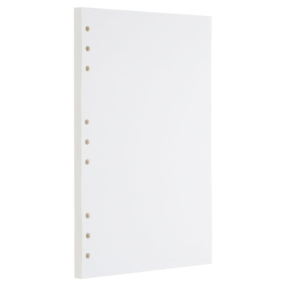 Uxcell B5 Blank Refill Paper, Loose Leaf Paper 9 Hole Planner Refills for 9 Ring Refillable Binder Notebook Paper Filler Planner Inserts Office Diary Journals, 80 Sheets/160 Pages, White