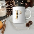thumbnail image 4 of Initial Letters Decor Coffee Mugs, Halloween Diamond Plaid Monogram Letter K Mug, Any Letter Floral Alphabet Coffee Cup For Her Birthday Christmas Mothers Day Coffee Mug 11oz, 4 of 5