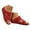 Red, variant on Womens Wedge Sandals 2025 Summer Beach Dressy Flats Open Toe Platform Slip on Walking Shoes