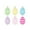 Multicolor #2, variant on Vintage Style Wooden Easter Eggs, 6-Pack of 2.36-Inch Spray-Painted Plastic Holiday Decorations in Assorted Colors for DIY and Gifting