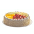 thumbnail image 1 of Pastel frutal de tres Leches Mediano, 1 of 1