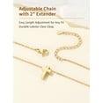 thumbnail image 6 of FindChic Cross Necklace for Women, Dainty 14K Gold Plated Crucifix Pendant Necklace Hypoallergenic Baptism Religious Faith Jewelry Gifts for Her, 6 of 9