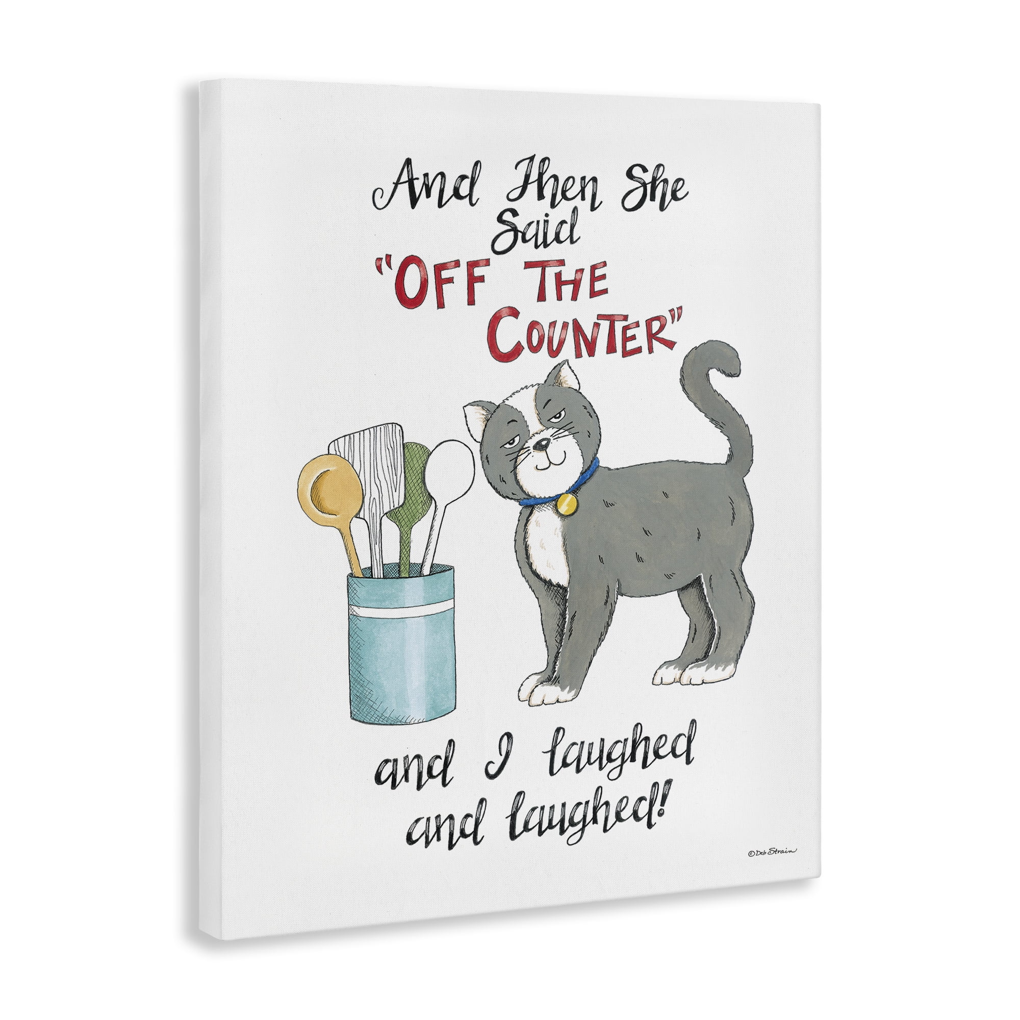 Stupell Industries Sassy Cat Humor Saying Animals Painting Wrapped Canvas Art Print Wall Art, 30 x 40
