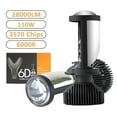 thumbnail image 3 of 2-Pack LED Projector Headlight H4 Y7D Y6D Bulbs High Brightness Clear Beam Pattern Quick Installation All-in-One Aluminum, 3 of 8