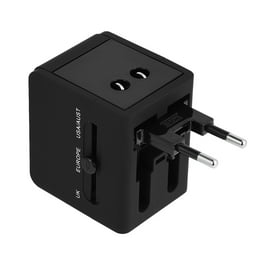 Adaptador De Viaje Universal Acer 6 En 1 - 5 Puertos USB (3 USB-C) Con 5.8A / 28W - Compatible Con Enchufes Tipo A, C, G, I - Para USA, Europa, Reino Unido, Australia Y Más De 150 Países