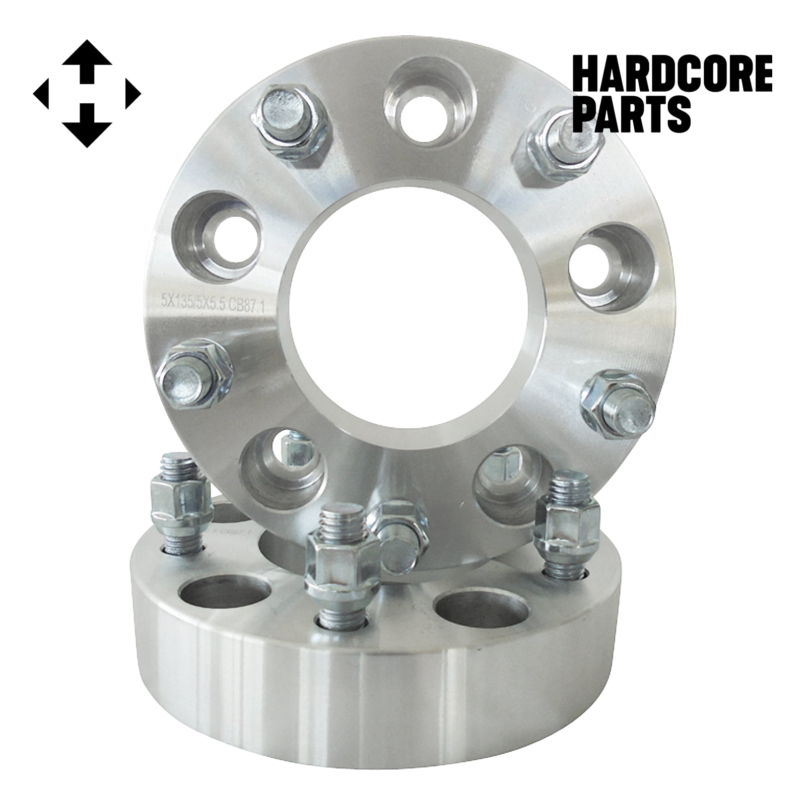 4pc 1.5 Inch Wheel Adapters For Ford F-150 & Lincoln Navigator – 5x135 To 5x5.5 Conversion