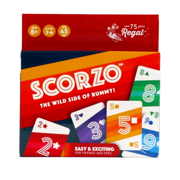 Regal Games, Scorzo Family Card Game for Parties, Birthdays, Sleepovers, Vacations