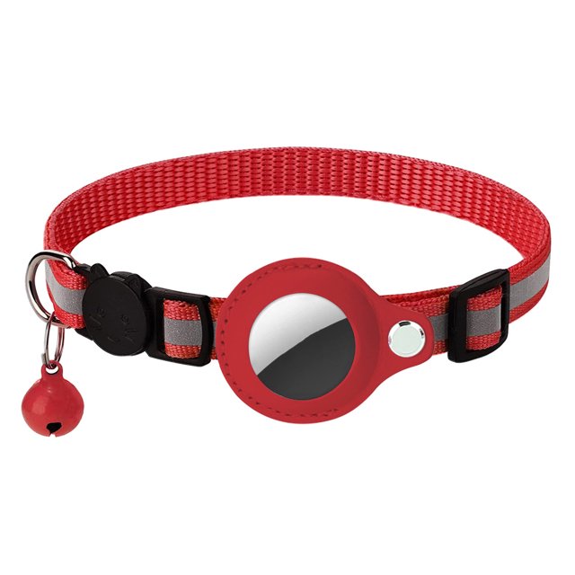 CSChome Pet Collar Pet Collar Reflective Adjustable Strap with Bell Nylon Pet Dog Collar