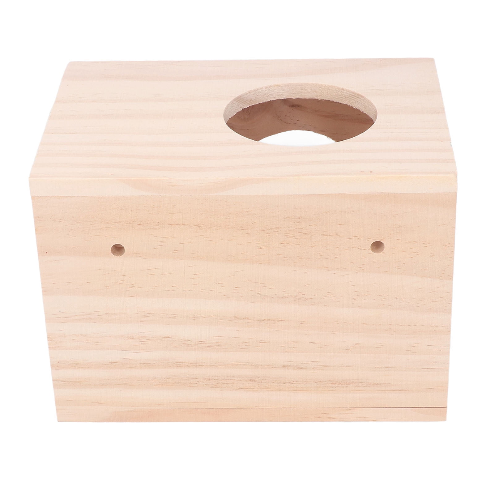 BIMZUC Small Animal Hideout House, Wooden Hamster Hideout, Tiny Hamster Wood House for Guinea Pigs Chinchillas, Ventilated Eco Friendly Rectangle Wood Cage (9.06 inches / 23 cm)