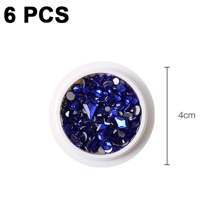 3D Nail Charms Rhinestones for Nails Mix Shapes Crystals Shiny Color Gems  Design Multi Sized Diamonds Art Decoration - style 4 