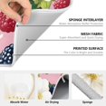 thumbnail image 6 of Yayeee Dish Drying Mat for Kitchen Counter 18" x 24" Microfiber Super Absorbent Coffee Decorative Pad, Pink Raspberries, 6 of 9