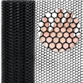 thumbnail image 4 of Plastic Mesh 15.7'' x 118" 1 Roll - Black Chicken Wire Fencing for Poultry, Gardening Barrier, Balcony Guard for Cats and Dogs, Floral Craft Mesh, Flexible and Easy to Cut, 4 of 5