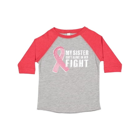 

Inktastic My Sister Isn t Alone in Her Fight Breast Cancer Ribbon Gift Toddler Boy or Toddler Girl T-Shirt