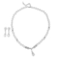 thumbnail image 3 of 2 juegos de joyas de pendientes de collar de de cristal chapado en oro / plata para mujer Salvador collar y pendientes, 3 of 10
