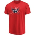 thumbnail image 2 of Men's Majestic Red Washington Capitals Poke Check T-Shirt, 2 of 3