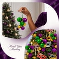 thumbnail image 6 of WWG 4 Pack Plastic Christmas Ball Ornaments, Multi Sized Hanging Tree Decorations with Loops, Indoor Holiday Party Decor, Christmas Tree Accessories, Christmas Decorations for Home, Xmas Ball Set, 6 of 7