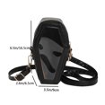 thumbnail image 2 of Bolso cruzado para mujer bolso de viaje transparente a la moda creativo PVC + Pu correas de hombro ajustables cierre de cremallera bolso de mano, 2 of 9