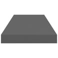 thumbnail image 3 of vidaXL Floating Wall Shelf High Gloss Grey 60x23.5x3.8 cm MDF, 3 of 4