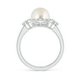 thumbnail image 2 of ANGARA South Sea Cultured Pearl Halo Engagement Ring in Platinum for Women | June Birthstone, Birthday, Anniversary, Jewelry Gift for Women | Pearl Ring, 2 of 8